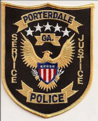 Porterdale Police
Thanks to EmblemAndPatchSales.com for this scan.
Keywords: georgia