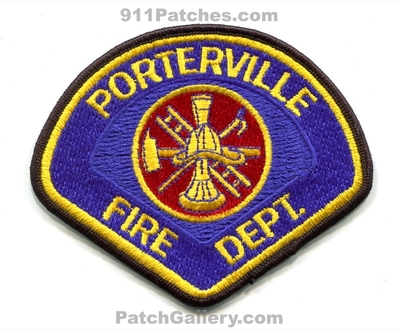 Porterville Fire Department Patch (California)
Scan By: PatchGallery.com
Keywords: dept.