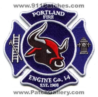 Portland Fire Department Engine Company 14 Patch (Oregon)
[b]Scan From: Our Collection[/b]
[b]Patch Made By: 911Patches.com[/b]
Keywords: dept. co. #14 station