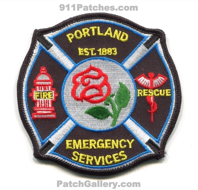 Portland Fire Rescue Department Emergency Services Patch (Oregon)
Scan By: PatchGallery.com
Keywords: dept. est. 1883