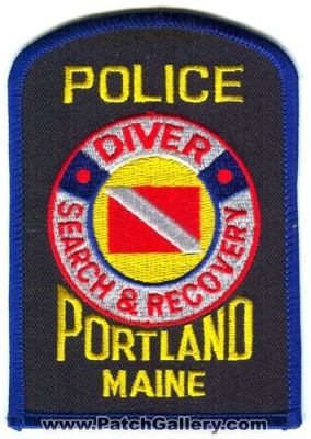 Portland Police Diver Search & Recovery (Maine)
Scan By: PatchGallery.com
Keywords: and sar
