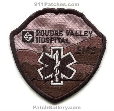 Poudre Valley Hospital Emergency Medical Services EMS Patch (Colorado)
[b]Scan From: Our Collection[/b]
Keywords: pvh ambulance