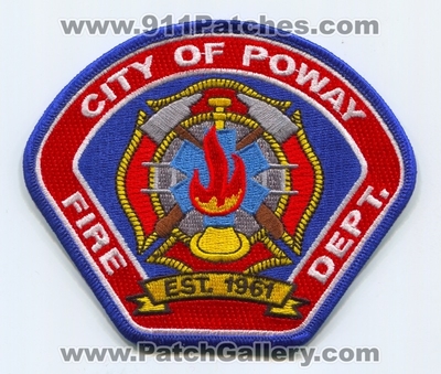 Poway Fire Department Patch (California)
Scan By: PatchGallery.com
Keywords: dept. est. 1961