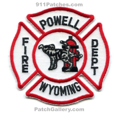Powell Fire Department Patch (Wyoming)
Scan By: PatchGallery.com
Keywords: dept. dalmation peeing on hydrant