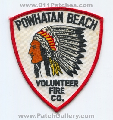 Powhatan Beach Volunteer Fire Company Patch (Virginia)
Scan By: PatchGallery.com
Keywords: vol. co. department dept.