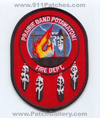 Prairie Band Potawatomi Nation Indian Tribe Fire Department Patch (Kansas)
Scan By: PatchGallery.com
Keywords: of indians tribal dept.