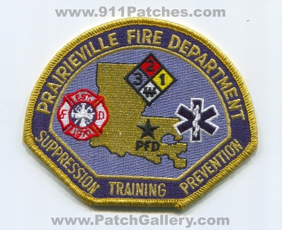 Prairieville Fire Department Patch (Louisiana)
Scan By: PatchGallery.com
Keywords: dept. pfd suppression training prevention est. 1970