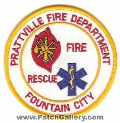 Prattville Fire Department (Alabama)
Thanks to PaulsFirePatches.com for this scan.
Keywords: rescue fountain city