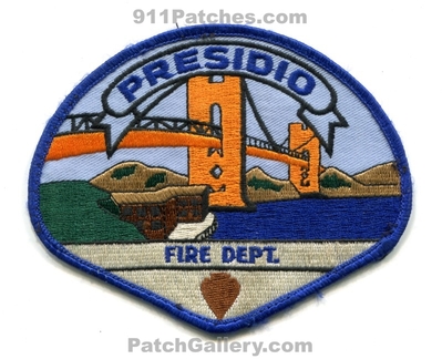 Presidio Fire Department Patch (California)
Scan By: PatchGallery.com
Keywords: dept. golden gate bridge national recreation area park service nps