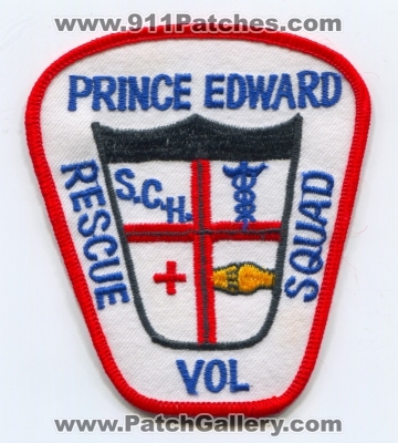 Prince Edward Volunteer Rescue Squad Patch (Virginia)
Scan By: PatchGallery.com
Keywords: vol. s.c.h. sch