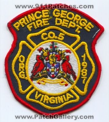 Prince George Fire Department Company 5 (Virginia)
Scan By: PatchGallery.com
Keywords: dept. co. station