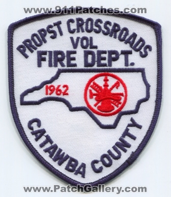 Propst Crossroads Volunteer Fire Department Patch (North Carolina)
Scan By: PatchGallery.com
Keywords: vol. dept. catawba county