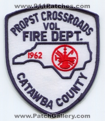 Propst Crossroads Volunteer Fire Department Patch (North Carolina)
Scan By: PatchGallery.com
Keywords: vol. dept. catawba county