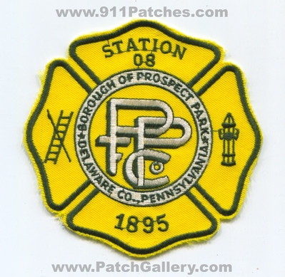 Prospect Park Fire Company Station 08 Delaware County Patch (Pennsylvania)
Scan By: PatchGallery.com
Keywords: borough of co. 1895 department dept.