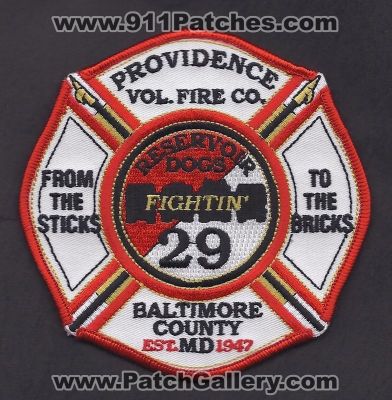 Providence Volunteer Fire Company 29 (Maryland)
Thanks to Paul Howard for this scan.
Keywords: vol. co. baltimore county