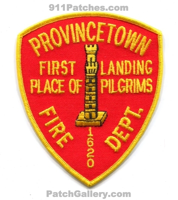 Provincetown Fire Department Patch (Massachusetts)
Scan By: PatchGallery.com
Keywords: dept. first landing place of pilgrims 1620