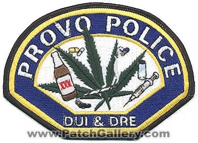 Provo Police Department DUI and DRE (Utah)
Thanks to Alans-Stuff.com for this scan.
Keywords: dept. &