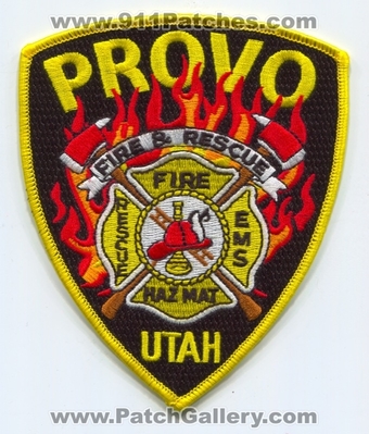 Provo Fire and Rescue Department Patch (Utah)
Scan By: PatchGallery.com
Keywords: & dept. ems hazmat haz-mat