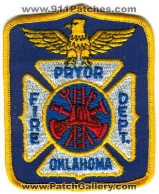 Pryor Fire Department (Oklahoma)
Scan By: PatchGallery.com
Keywords: dept.