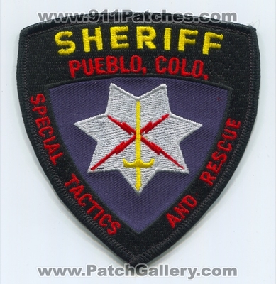 Pueblo Sheriffs Office Special Tactics and Rescue STAR Patch (Colorado)
Scan By: PatchGallery.com
Keywords: department dept. s.t.a.r. colo.