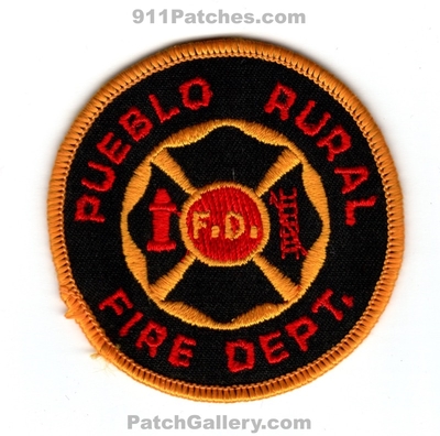 Pueblo Rural Fire Department Patch (Colorado)
[b]Scan From: Our Collection[/b]
Keywords: dept. f.d. fd