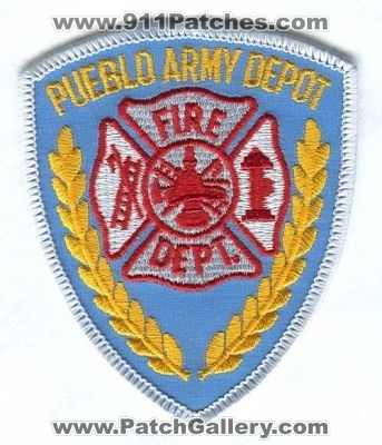 Pueblo Army Depot Fire Dept Patch (Colorado)
[b]Scan From: Our Collection[/b]
Keywords: colorado department us