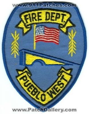 Pueblo West Fire Department Patch (Colorado)
[b]Scan From: Our Collection[/b]
Keywords: dept.