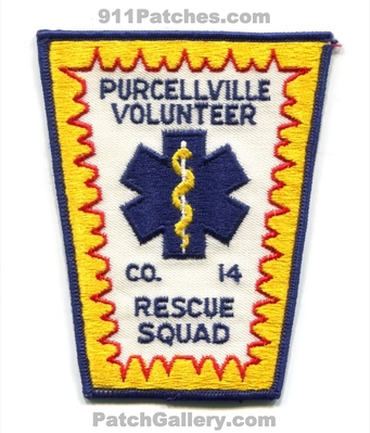 Purcellville Volunteer Rescue Squad Company 14 EMS Patch (Virginia)
Scan By: PatchGallery.com
Keywords: vol. co. ambulance