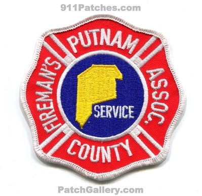 Putnam County Firemans Association Patch (West Virginia)
Scan By: PatchGallery.com
Keywords: co. assoc. assn. fire department dept. service