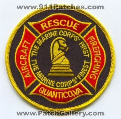 Quantico Aircraft Rescue Firefighting ARFF Fire Department USMC Military Patch (Virginia)
Scan By: PatchGallery.com
Keywords: dept. cfr crash fire rescue the marine corps first finest