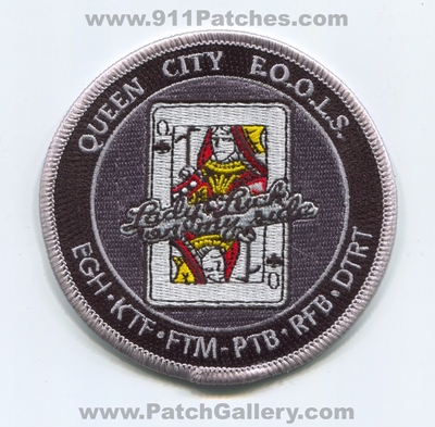 Queen City FOOLS Cincinnati Metro Area Fire Patch (Ohio)
Scan By: PatchGallery.com
Keywords: f.o.o.l.s. fraternal order of leatherheads society department dept. egh ktf ftm ptb rfb dtrt lady luck on my side