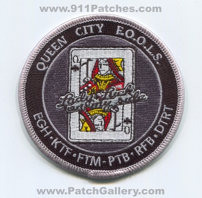 Queen City FOOLS Cincinnati Metro Area Fire Patch (Ohio)
Scan By: PatchGallery.com
Keywords: f.o.o.l.s. fraternal order of leatherheads society department dept. egh ktf ftm ptb rfb dtrt lady luck on my side