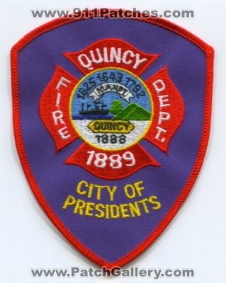 Quincy Fire Department (Massachusetts)
Scan By: PatchGallery.com
Keywords: dept. city of presidents manet