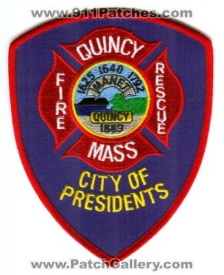 Quincy Fire Rescue Department Patch (Massachusetts)
Scan By: PatchGallery.com
Keywords: dept. mass. manet