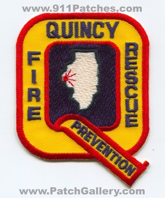 Quincy Fire Rescue Department Prevention Patch (Illinois)
Scan By: PatchGallery.com
Keywords: dept.