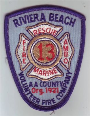 Riviera Beach Volunteer Fire Company 13 (Maryland)
Thanks to Dave Slade for this scan.
Keywords: rescue ambo marine