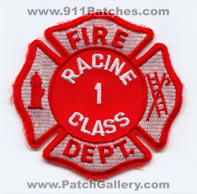 Racine Fire Department Class 1 Patch (Wisconsin)
Scan By: PatchGallery.com
Keywords: dept. one