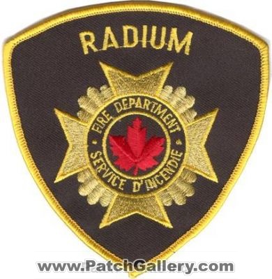 Radium Fire Department (Canada BC)
Thanks to zwpatch.ca for this scan.
