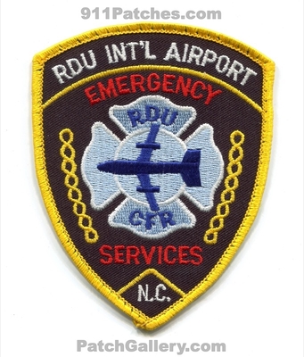 Raleigh Durham International Airport Emergency Services Fire Department CFR Patch (North Carolina)
Scan By: PatchGallery.com
Keywords: rdu intl. es dept. crash rescue aircraft firefighter firefighting arff