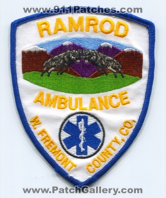 Ramrod Ambulance Patch (Colorado)
[b]Scan From: Our Collection[/b]
Keywords: ems west w. fremont county co.