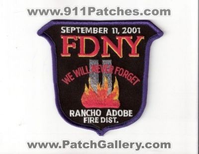 Rancho Adobe Fire District (California)
Thanks to Bob Brooks for this scan.
Keywords: dist. fdny