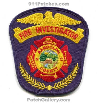 Randolph County Fire Department Investigator Patch (North Carolina)
Scan By: PatchGallery.com
Keywords: co. dept.