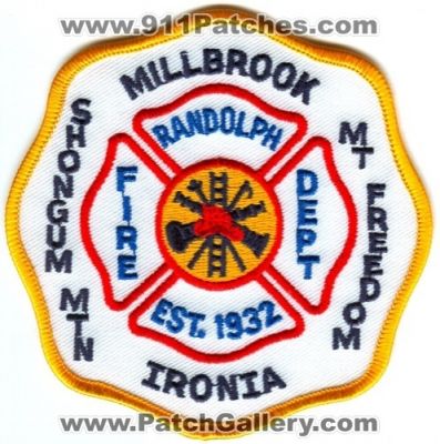 Randolph Fire Department Millbrook Shongum Mountain Ironia Mount Freedom (New Jersey)
Scan By: PatchGallery.com
Keywords: dept mtn mt