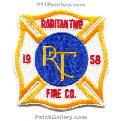 Raritan Township Fire Company Patch (New Jersey)
Scan By: PatchGallery.com
Keywords: twp. co. 1958 rt department dept.
