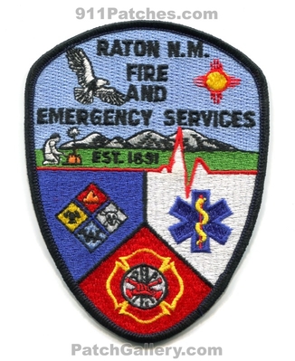 Raton Fire and Emergency Services Patch (New Mexico)
Scan By: PatchGallery.com
Keywords: & es department dept. est. 1891