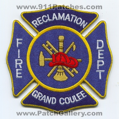Reclamation Fire Department Grand Coulee Patch (Washington)
Scan By: PatchGallery.com
Keywords: bureau of dept. dam
