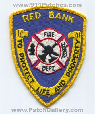 Red Bank Fire Department Patch (Tennessee)
Scan By: PatchGallery.com
Keywords: dept. to protect life and property