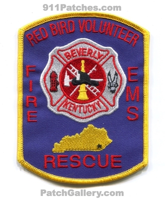 Red Bird Volunteer Fire Rescue Department Beverly Patch (Kentucky)
Scan By: PatchGallery.com
Keywords: vol. dept. ems
