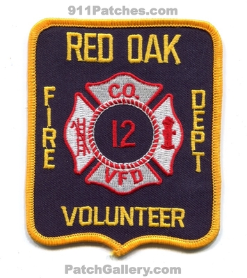 Red Oak Volunteer Fire Department Company 12 Patch (North Carolina)
Scan By: PatchGallery.com
Keywords: vol. dept. vfd co.