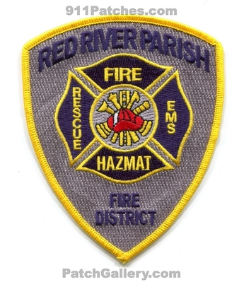 Red River Parish Fire District Patch (Louisiana)
Scan By: PatchGallery.com
Keywords: dist. department dept. rescue ems hazmat haz-mat